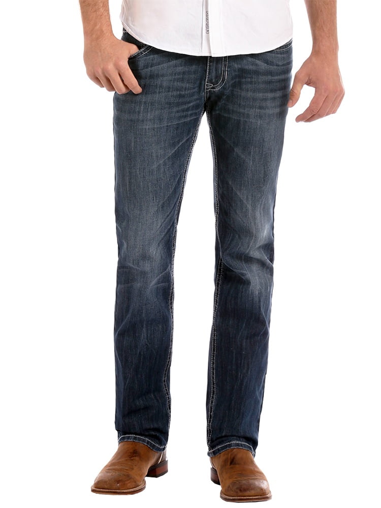 Dark Navy Rock /& Roll Denim Mens Reflex Revolver Straight Dark Vintage Wash 32x32