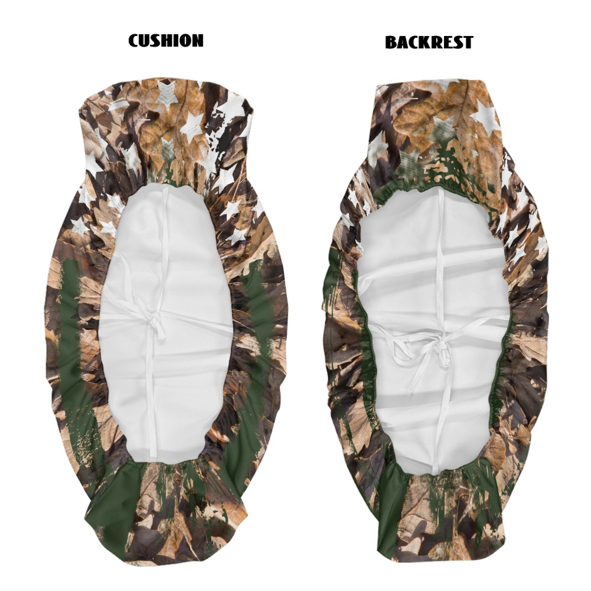 Jeiento American Flag UTV Seat Cover Anti-Slip Camo Hunting UTV Mule Seat Covers Compatible with Kawasaki Mule 3020 2003 2002 2001