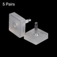 thumbnail image 3 of 5 pares de puntas de TPU para tacones de gato, reemplazo para zapatos de tacón alto para mujeres, pin de 3mm, tapas de tacón cuadrado de 16mm, transparente, 3 of 5