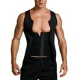 thumbnail image 4 of Camiseta moldeadora adelgazante para hombre, camiseta sin mangas comprimida con cremallera, ropa interior para control de abdomen, 4 of 9