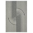 Home Office Rug Arch Nuevo Collection Area Rug - -Century Black and White Arch Knot Design ...