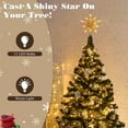 thumbnail image 2 of Lewondr Christmas Tree Topper Star with Remote Control,13inch Star Tree Topper with LED Light Beads, 10-Point Star Treetop for Home Xmas Decoration, 6H Timer 8 Lighting Modes, Champagne Gold, 2 of 8