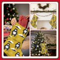 thumbnail image 7 of Uemuo Cartoon Bear Yellow Print Christmas Stockings, 18inch Xmas Hanging Stocking Decorations for Christmas Party Family Decor, 7 of 7
