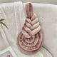 thumbnail image 1 of Cojín Decorativo Tejido con Forma de Arpa para Sofá | Poliéster Oro Rosa | 47,8 X 25,9 X 11,9 Cm | Ideal para Dormitorio y Sala de Estar, 1 of 6