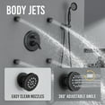 thumbnail image 4 of Antique Shower Faucet-Sets Fixtures: 9 inch Wall Rain Head with Handheld Spray and Body Jets, 3 Way Diverter Rough in Valve System included Trim Kit, Oil Rubbed Bronze, 4 of 10
