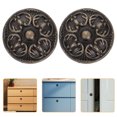 thumbnail image 3 of 4 pomos antiguos para armario de cocina, tiradores de cajón de tocador vintage, manijas redondas de un solo orificio para baño, dormitorio, armario, herrajes para muebles, 3 of 8