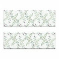 thumbnail image 2 of Floral Bench Cushion Set of 2, Illustration of Rosebuds on Twiggy Branches with Lobed Green Leaves, Standard Size Foam Pad and Decorative Cover, Purple Grey Blue Grey, by Ambesonne, 2 of 4