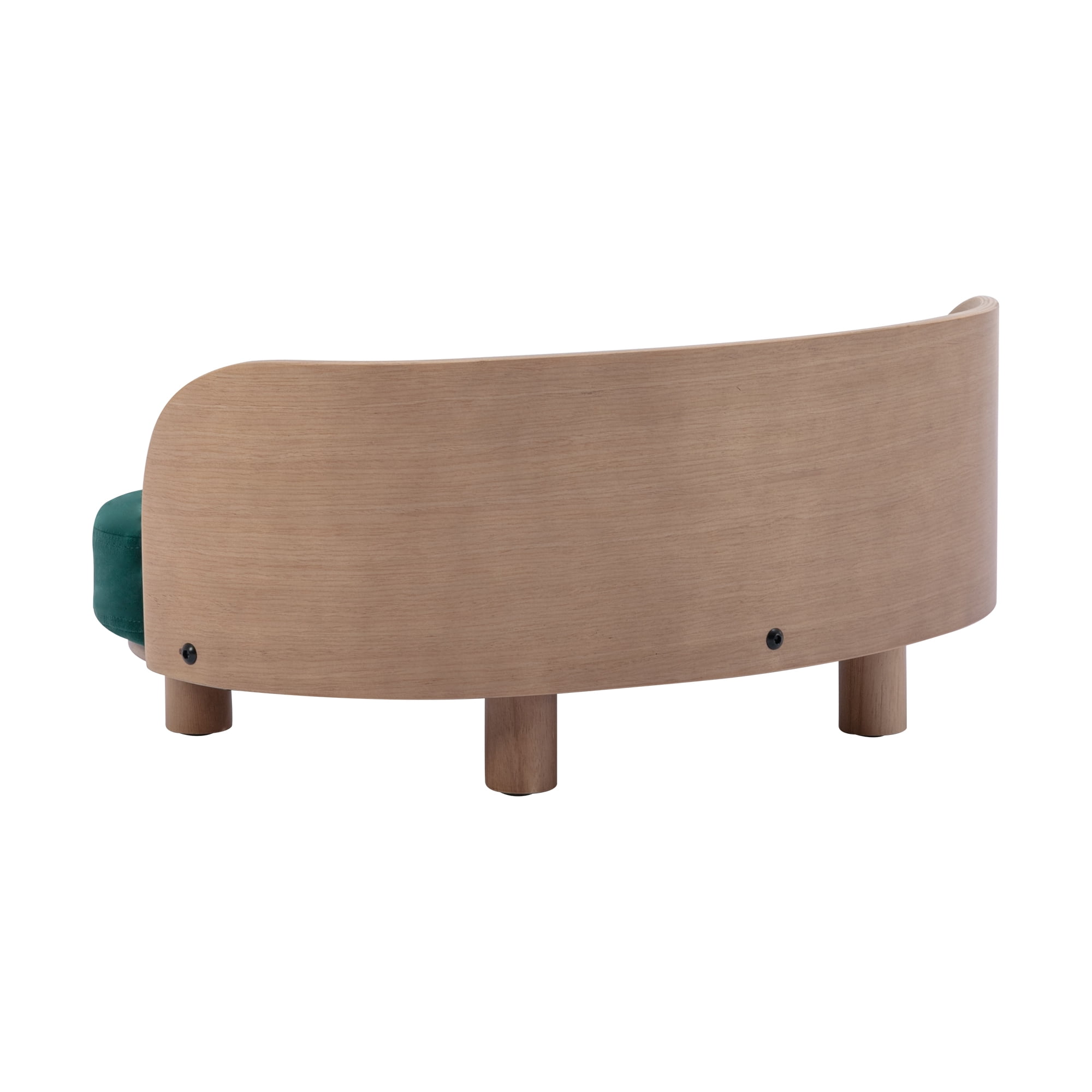 Pefilos 26" Modern Pet Sofa Dog Bed with Removable Mattress Cover and Solid Wood legs and Back, Green Pefilos 26" Modern Pet Sofa Dog Bed with Removable Mattress Cover and Solid Wood legs and Back, Green