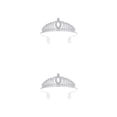 thumbnail image 4 of relayinert Crystal Hair Hoop with Comb Headband Rhinestone Portable Rustproof Bridal Hair Accessories for Women Engagement 2Set, 4 of 6