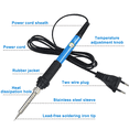 thumbnail image 3 of Adjustable Temperature Soldering Iron Kit with Wood Burning Tips, 3 of 7