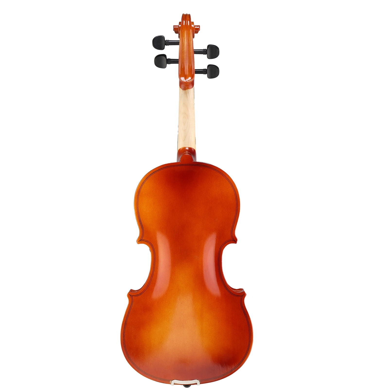 GV100 4/4 Acoustic Violin Case Bow Rosin Strings Tuner Shoulder Rest Natural