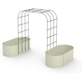 thumbnail image 3 of Expandable Arch Trellis Raised Bed Kit – 95” Metal Garden System with Vertical Netting, Plant Ties, and Drainage Design for Vegetables, Flowers, 3 of 7