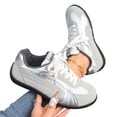 thumbnail image 5 of KEVCHE Womens Breathable Mesh Color-Block Casual Sports Flat Training Shoes, Lightweight Non-Slip Athletic Sneakers for Gym Walking Running, Comfortable Lace-Up Sport Footwear, 5 of 7