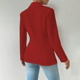 thumbnail image 4 of hotojiny Blazers for Women Casual Single Button Business Formal Coat Long Sleeve Notched Lapel Lightweight Jacket Work Dressy, 4 of 7
