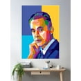 thumbnail image 2 of Jordan Peterson - Father Of The Internet (Abstract) Poster Wall Art, Modern Wall Decor For Living Room Bedroom, 12x18 UNFRAMED, 2 of 3