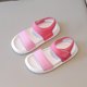 thumbnail image 4 of Toes Abiertos Zapatos Planos Sandalias para Verano Sin Deslizamiento Suela (36) Rojo, 4 of 9