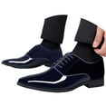 thumbnail image 3 of YUEHUA Men's Oxfords Pointed Toe Lace Ups Shoes Supple Full-Grain Leather for Men, 3 of 10