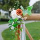 thumbnail image 5 of (17075 Blanco) Luz natural Estilo de lujo Boda Decoración del lugar al aire libre Silla Respaldo Flores, 5 of 14