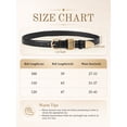 thumbnail image 3 of Punplita Women's Belt with Round Gold Buckle Black Belt, 3 of 6