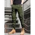 thumbnail image 3 of Pantalones Cargo Para Hombre Joggers Elegantes E Informales,Negro,M(32), 3 of 9
