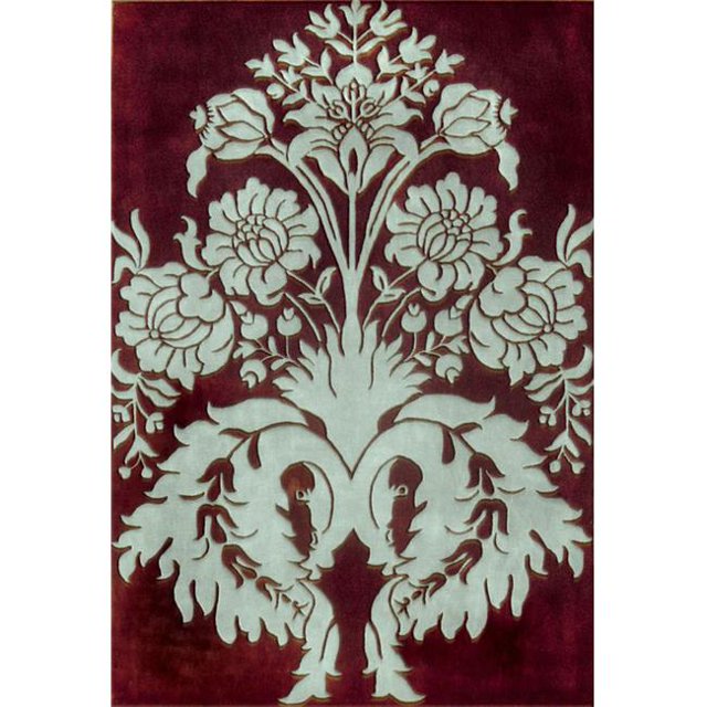 THE RUG MARKET 42040S Maison Buckingham Brown and Blue Area Rug