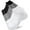 B-Black/Gray/White, variant on Loritta 6 Pairs Socks for Men Ankle Athletic Mens Running Socks Cushioned Black Low Cut Size 6-12