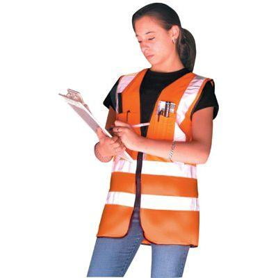 

Class 2 Surveyor Style Solid Vests W/3M Scotchlite Reflective Tape 3Xl Hv Or | Bundle of 5 Each