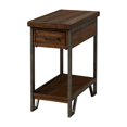 thumbnail image 2 of Home Square Balcon Rustic Wood 1-Drawer Side Table in Oak - Set of 2, 2 of 6
