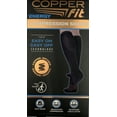 thumbnail image 3 of (2 pack) Copper Fit Energy Unisex Easy-on/Easy-off Knee Compression Socks, Black, Large/XL, 1 Pair, 3 of 12