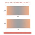 thumbnail image 6 of LightSalmon Gray Ombre Yoga Towel for Hot Yoga Non Slip, Modern Gradient Abstract Art Yoga Mat Towel Absorbent Yoga Sweat Towels Microfiber Hot Yoga Blanket for Bikram Pilates 26"x70", 6 of 7