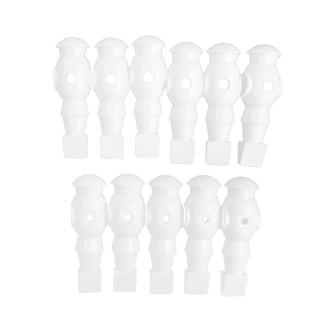 11 piezas de repuesto para jugadores de futbolín, dinamo de futbolín, piezas y accesorios. Blanco-11 piezas