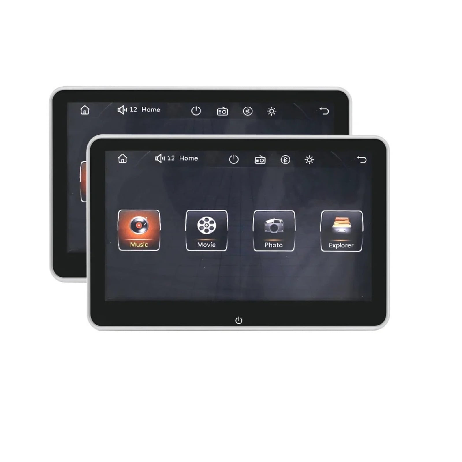 All-in-One Portable 10.1" Car Headrest Player, 1080P Touch Screen Video Unit with Phone Projection ,Travel Gear