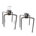 thumbnail image 4 of 2 Pieces Grill Forks Stainless Manual Meat Spit Portable Steel Barbecue Skewer Reusable Portable Meat Spit Cooking Heats Resistant Rotisserie Accessory, 4 of 4