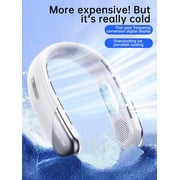 Portable Neck Air Conditioner, TEC Ice Porcelain Cooling, 3.0 Personal Cooler Fan for Outdoor, Office, Travel