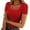 Red, variant on BLOCLOALO Crop Tops Womens Blouses Casual Women's Short Sleeve Scoop Neck Ribbed Knit Fitted Casual Tops Tee Summer Slim Basic Shirts Going Out Tops for Women Basic Tees Summer Tops Army Green L