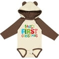 thumbnail image 3 of Inktastic Baby's First Christmas - Cute Letters Boys or Girls Long Sleeve Baby Bodysuit, 3 of 5