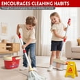 thumbnail image 5 of JoyStone Kids Cleaning Set, 20 PCS with Electric Sound & Light Vacuum, Broom, Mop, Dustpan, Brush, Rag, Housekeeping Cart, Perfect Gift for Kids, Red, 5 of 10