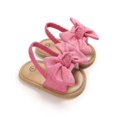 thumbnail image 2 of Luxsea Summer Baby Girls Shoes Non-Slip Canvas Bowknot Toddlers Newborn Infantil Sandals, 2 of 10