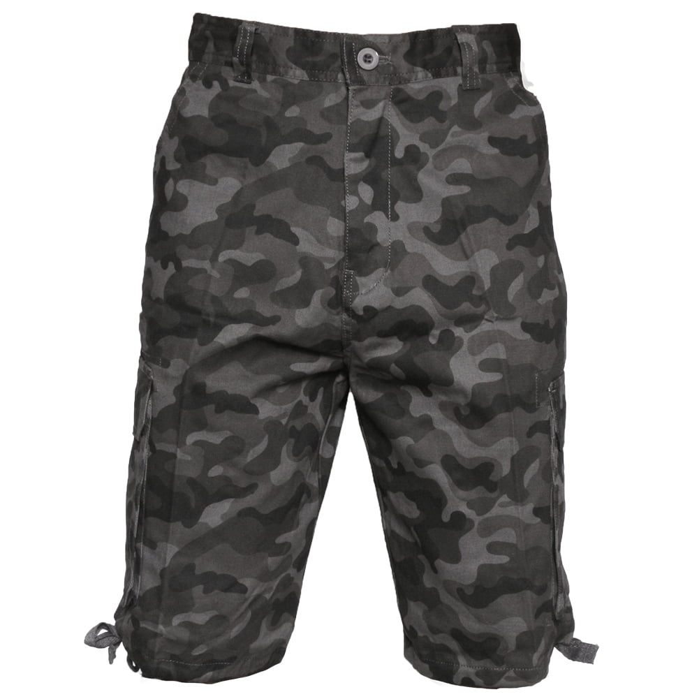 bestellen Roeispaan Berekening Men's Cargo Camo Shorts Cotton Pocket Relaxed Fit Original Deluxe Grey 32 -  Walmart.com
