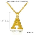 thumbnail image 4 of Fashion Initial Letter Necklace, Tiny Alphabet Pendant Gold Color Necklace, 4 of 11