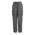 thumbnail image 5 of Time and Tru Women's Parachute Cargo Jogger Pants, 26", 27", 28" Inseam, Sizes XS-XXXL, 5 of 5