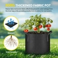 thumbnail image 5 of iPower Plant Grow Bag 10 Gallon 6-Pack Heavy Duty Fabric Pots,Thick Nonwoven Fabric Containers Aeration ,Black, 5 of 7