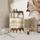 thumbnail image 5 of Organizador de Maquillaje de Múltiples , Estante Organizador de Cosméticos de Encimera Estable con Partición Desmontable de Gran Capacidad para Habitación, 5 of 5