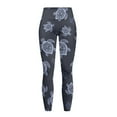 thumbnail image 5 of Renewold Sea Turtle Dark Blue Yoga Pants with Pockets for Women Full Length Lounge Leggings High Waist Tummy Control Running Pants Activewear Stylish Womens Leggings, S, 5 of 8