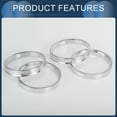thumbnail image 4 of Unique Bargains Hub Centric Rings, 60.1mm ID to 67.1mm OD Vehicle Wheel Hubrings Aluminum Alloy, 4 Pcs, 4 of 6