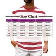 thumbnail image 2 of Mgmyaa Men's Casual T-Shirts Basic Crew Neck Short Sleeve Loose Stripes Tee Shirts, 2 of 5
