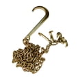 thumbnail image 6 of SEBLAFF New G70 5/16''x10' Transport Tow Chain J Hook Long Shank w/ R T J&Grab Hook 2PCS, 6 of 11