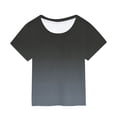 thumbnail image 2 of T-Shirts & Chemises de Classification de Produits pour Filles - T-Shirt à Manches Courtes pour Filles, Mode Enfants, Tee-Shirt Teinture sur Nœuds Col Rond, 2 of 3