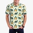 thumbnail image 2 of Salouo Cartoon Turtles for Men's Short Sleeve Polo Shirts,Polo Shirts for Men Performance Short Sleeve Golf Shirt Athletic Casual Collared T-Shirt-XX-Large, 2 of 8