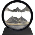 thumbnail image 1 of Moving Sand Art Picture - Sand Painting Liquid Motion Decor, 3d Deep Sea Sandscape, Round Glass Frame Display Flowing Sand Relaxing Decoration, 1 of 5